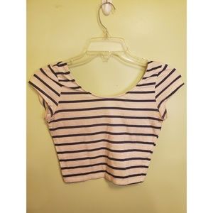 Striped crop top